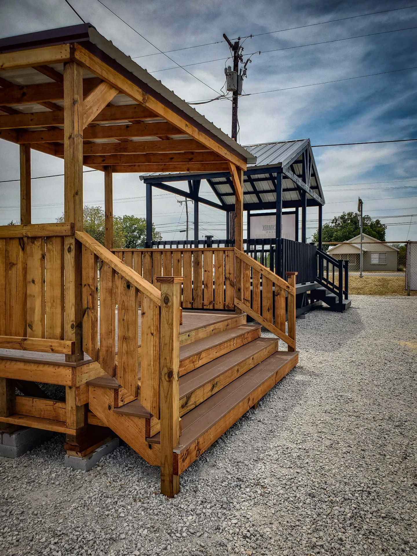 Cedar covered deck